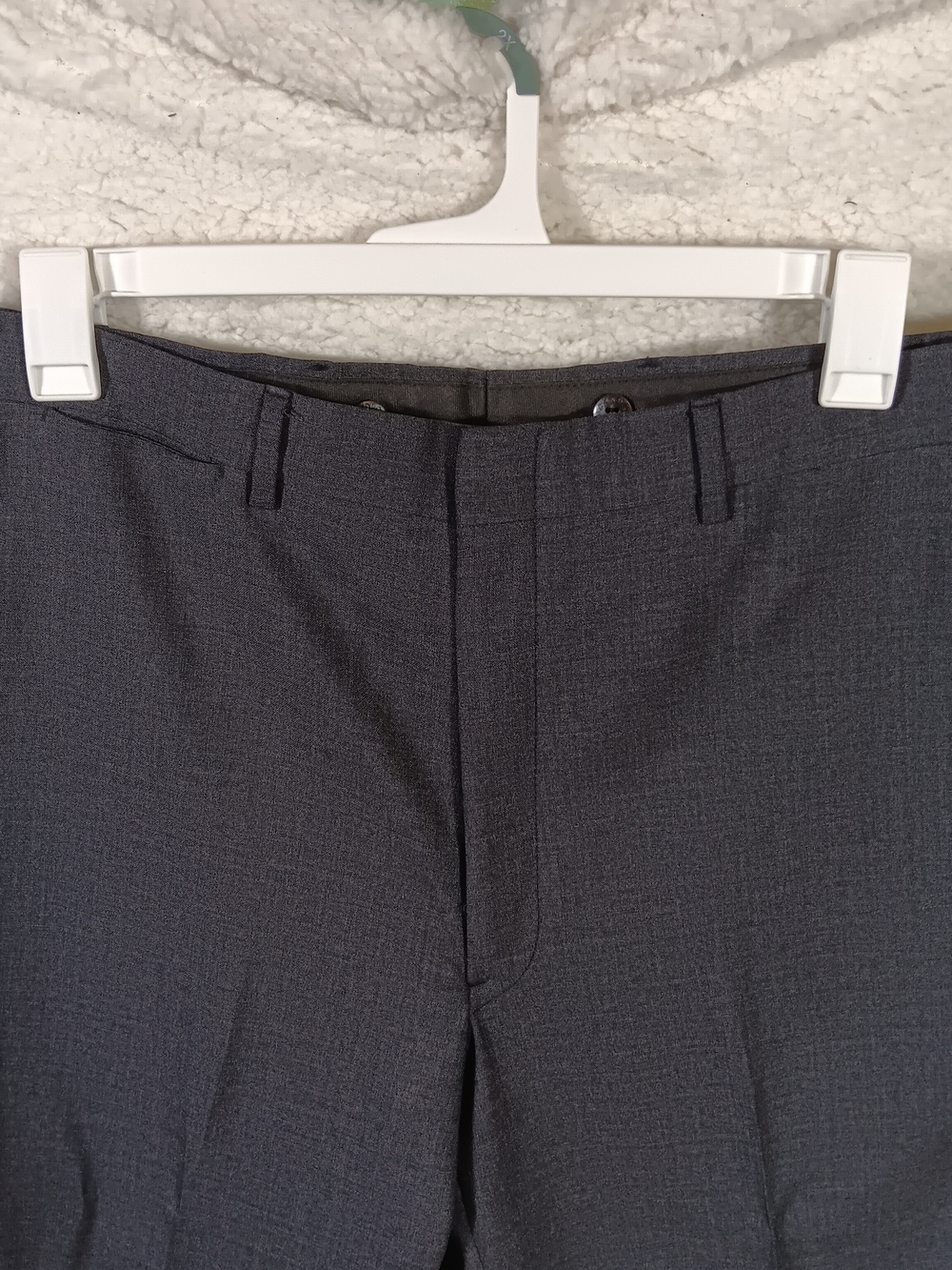 Vintage Polo Ralph Lauren Pants Mens 36x30 Gray 100% Wool Pleated Dress Talon - Picture 3 of 13